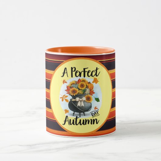 Schöne, moderne Erntedank Herbstkollektion Tasse (Zentrum)