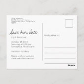 Schöne, moderne, farbenfrohe Herbstlaube | weiß Postkarte (Rückseite)