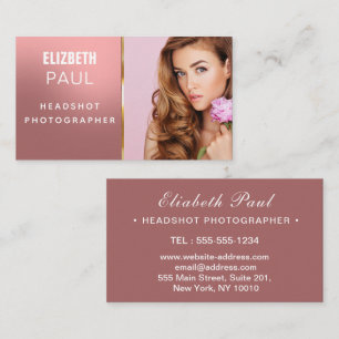 Schöne moderne Fotografin Business Card Visitenkarte