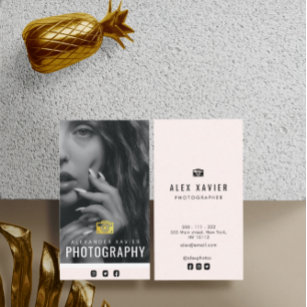 Schöne moderne Fotografin Business Card Visitenkarte