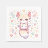 Schöne moderne Fox-Babydusche Serviette (Vorderseite)