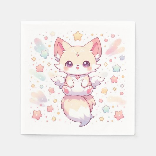 Schöne moderne Fox-Babydusche Serviette (Vorderseite)