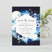 Schöne moderne Hochzeit Save The Date (Stehend Vorderseite)