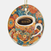 Schöne Moderne Kunst Kaffee Cup Ornament (Links)