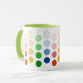 Schöne moderne, mehrfarbige Hangzirkel Tasse (Vorderseite Links)