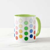 Schöne moderne, mehrfarbige Hangzirkel Tasse (VorderseiteRechts)