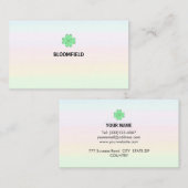 Schöne moderne, mehrfarbige Pastel Shades Visitenkarte (Vorne/Hinten)