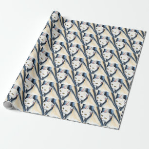 Schöne, moderne Niedliche Aquarellkatze Geschenkpapier