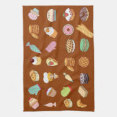 Schöne moderne niedliche Backform Koch braun Geschirrtuch (Vertikal)