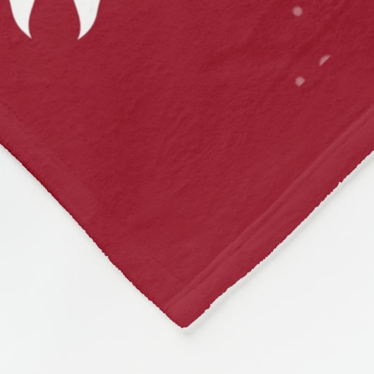 Schöne moderne Ornamente rot Fleece Blanket (Ecke)
