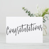 Schöne moderne schicke "Herzlichen Glückwunsch" Karte (Stehend Vorderseite)