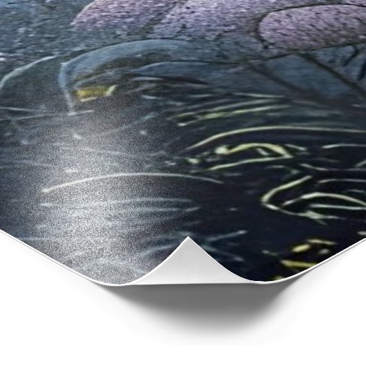 Schöne moderne Schneewinterlandschaft Fotodruck (Ecke)