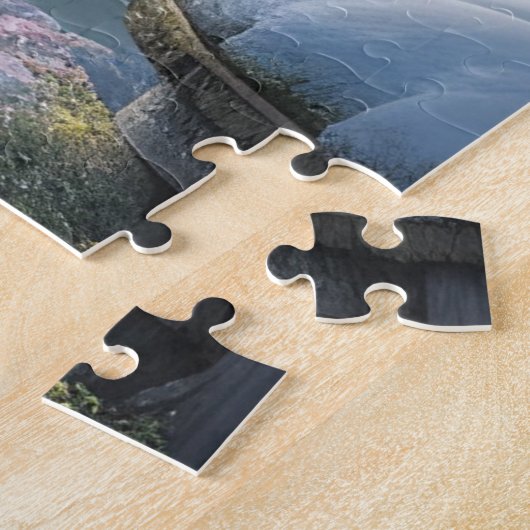 Schöne moderne Schneewinterlandschaft Puzzle (Seite)