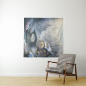 Schöne moderne Schneewinterlandschaft Wandteppich (Beispiel (Horizontal))