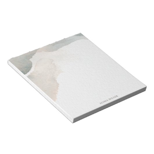 Schöne moderne Wasserfarbe Abstrakte Kunst Notizblock (angewinkelt)