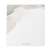 Schöne moderne Wasserfarbe Abstrakte Kunst Notizblock (Vorderseite)