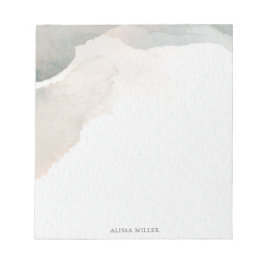 Schöne moderne Wasserfarbe Abstrakte Kunst Notizblock