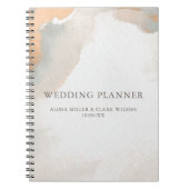 Schöne moderne Wasserfarbe Abstrakte Rose Gold Notizblock (Vorderseite)