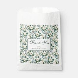 Schöne moderne weiße Blumen und Beeren Geschenktütchen