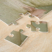 Schöne, modische Lady, die ihren Welpenhund erzieh Puzzle (Seite)