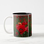 Schöne Mohn-Tasse Zweifarbige Tasse (Links)