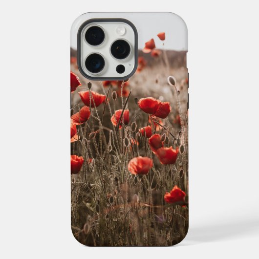 schöne Mohnblumen iPhone Hülle (Rückseite)