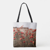 schöne Mohnblumen Tasche (Rückseite)