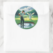 Schöne Momente, die von Atemberaubenden Stickern e Runder Aufkleber (Tasche)