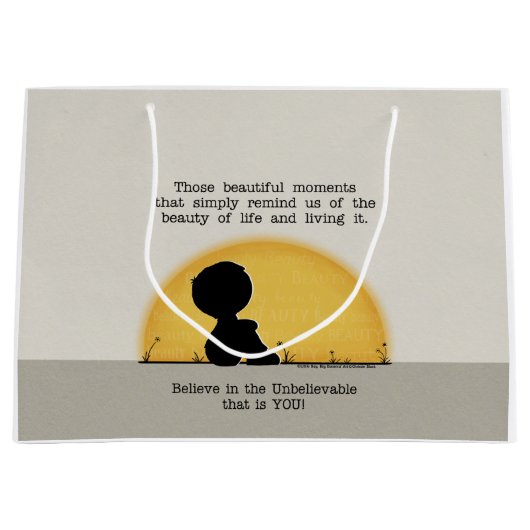 Schöne Momente Große Geschenktüte (Vorderseite)