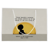 Schöne Momente Große Geschenktüte (Rückseite)