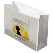 Schöne Momente Große Geschenktüte (Vorderseite Schrägansicht)