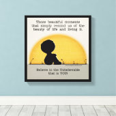 Schöne Momente Leinwanddruck (Insitu (Holzboden))