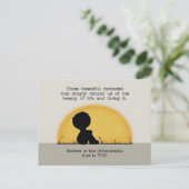 Schöne Momente Postkarte (Stehend Vorderseite)