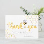 Schöne Moments Baby Bee Dankeskarte (Stehend Vorderseite)