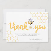 Schöne Moments Baby Bee Dankeskarte (Rückseite)