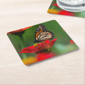 Schöne Monarch Butterfly Rechteckiger Pappuntersetzer (angewinkelt)