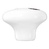 Schöne Monarch Butterfly Vintage Kunst Keramikknauf (Seitenansicht)