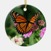 Schöne Monarch-Schmetterlings-Keramik-Verzierung Keramik Ornament (Vorne)