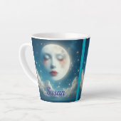 Schöne Mond Latte Tasse (Linke Ecke)