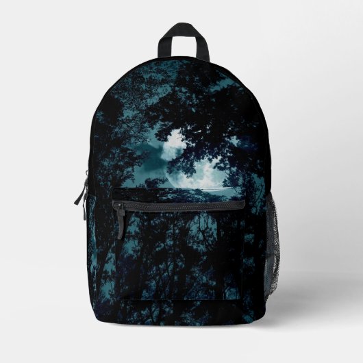 Schöne Mondglühen Bedruckter Rucksack (Vorderseite)