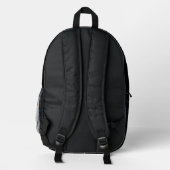 Schöne Mondglühen Bedruckter Rucksack (Rückseite)