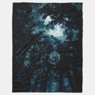 Schöne Mondglühen Fleecedecke