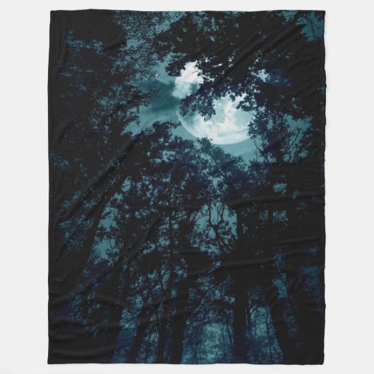 Schöne Mondglühen Fleecedecke (Vorderseite)