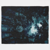 Schöne Mondglühen Fleecedecke (Vorderseite (Horizontal))