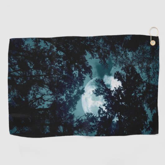 Schöne Mondglühen Golfhandtuch (Horizontal)