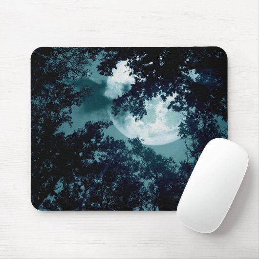 Schöne Mondglühen Mousepad (Mit Mouse)
