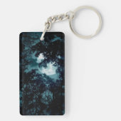 Schöne Mondglühen Schlüsselanhänger (Rückseite)