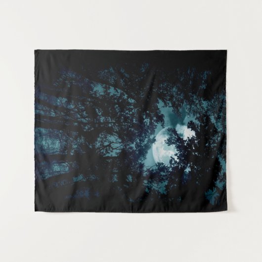 Schöne Mondglühen Wandteppich (Vorderseite (Horizontal))