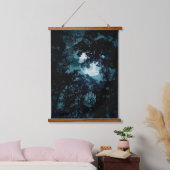 Schöne Mondglühen Wandteppich Mit Holzrahmen (Schlafzimmer)