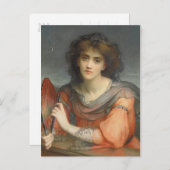 Schöne Mondgöttin Luna Hallé CC1171 Postkarte (Vorne/Hinten)